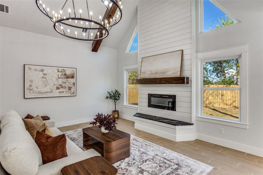 Furnished interior view inside a new home in , Fort Worth (Image 5).