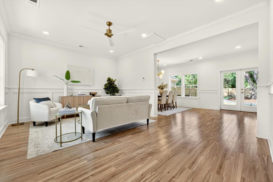 Furnished interior view inside a new home in , North Charleston (Image 5).