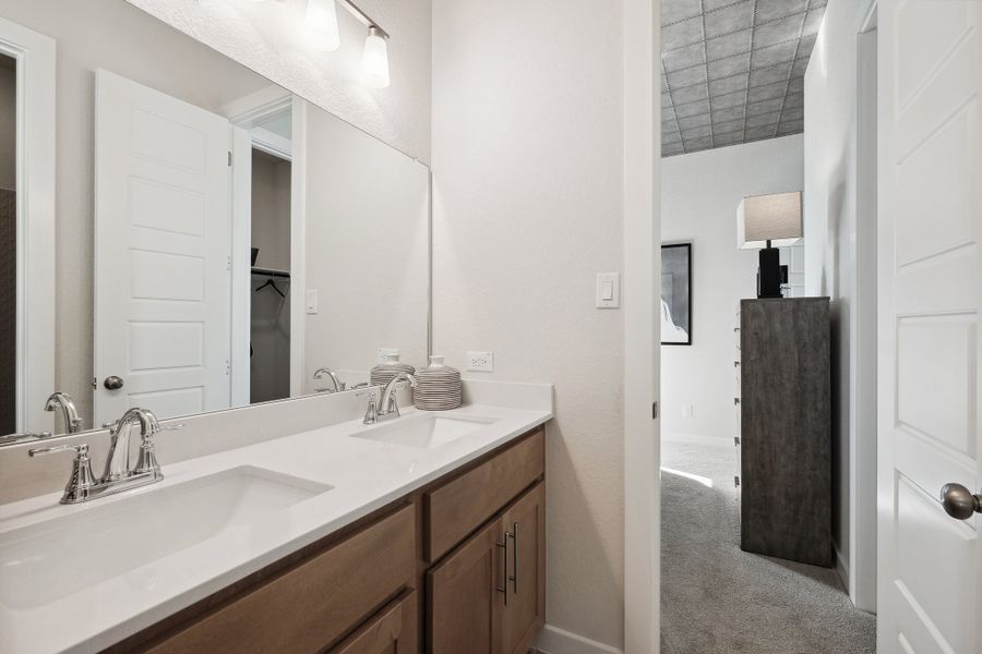 Representative furnished interior of a home built from the Elgin by Scott Felder Homes in Prominence, San Antonio (Image 36). Representative furnished interior of a home built from the Elgin by Scott Felder Homes in Prominence, San Antonio (Image 36).