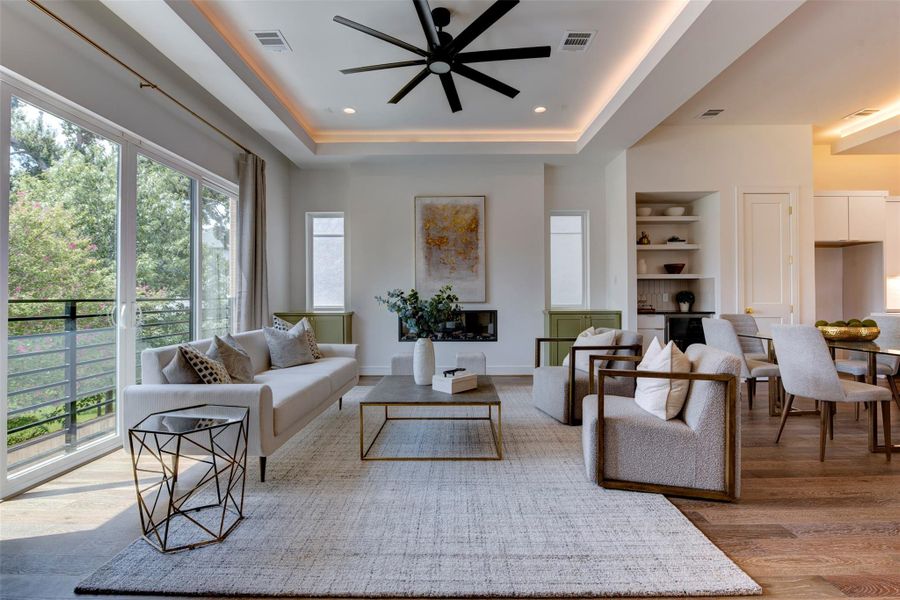 Furnished interior view inside a new home in , Houston (Image 9).