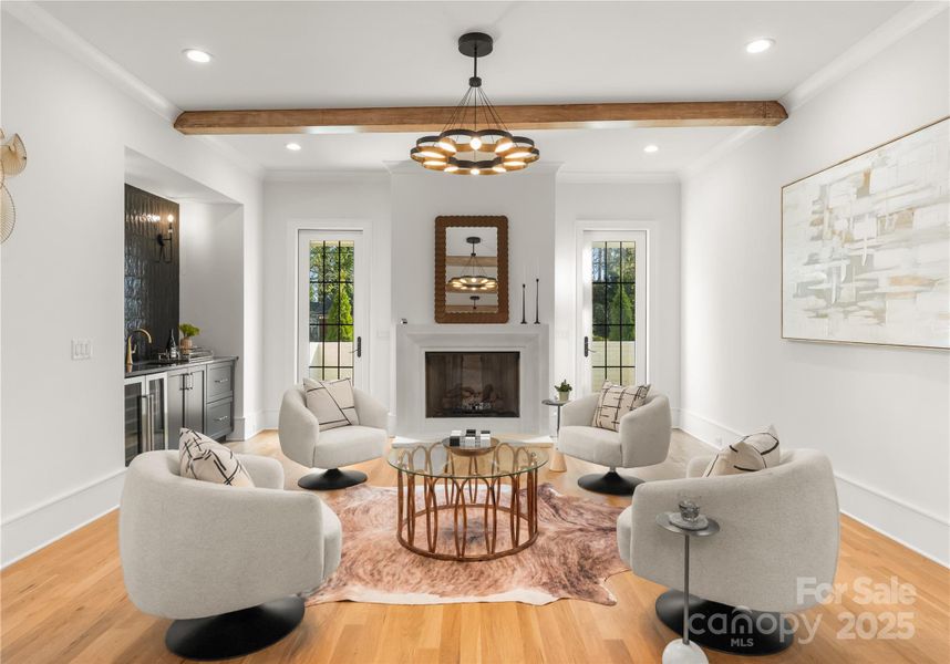 Furnished interior view inside a new home in , Charlotte (Image 28).