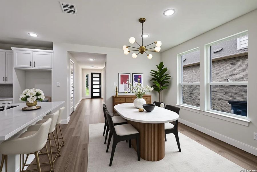 Furnished interior view inside a new home in Crown Ridge Manor, San Antonio (Image 7).