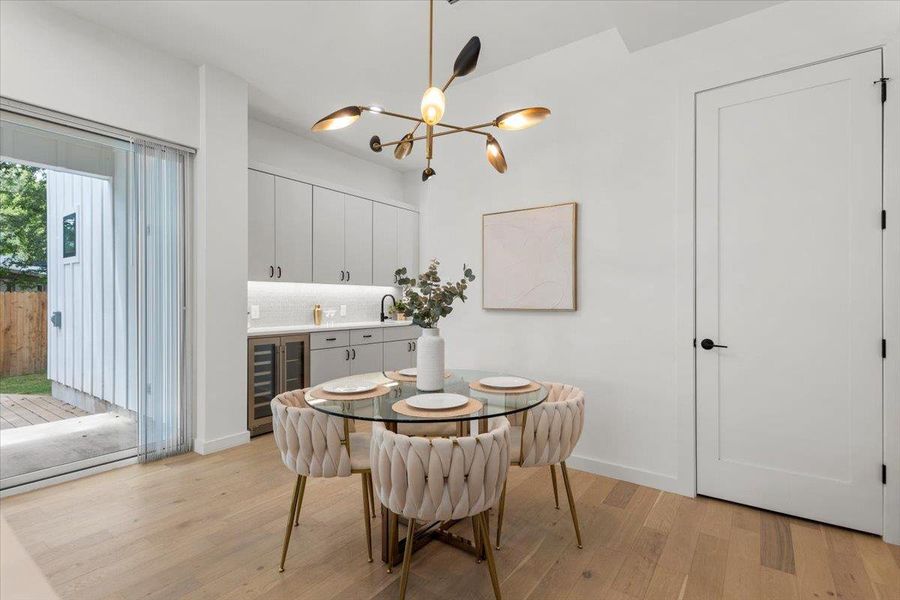 Furnished interior view inside a new home in , Austin (Image 33). Furnished interior view inside a new home in , Austin (Image 33).