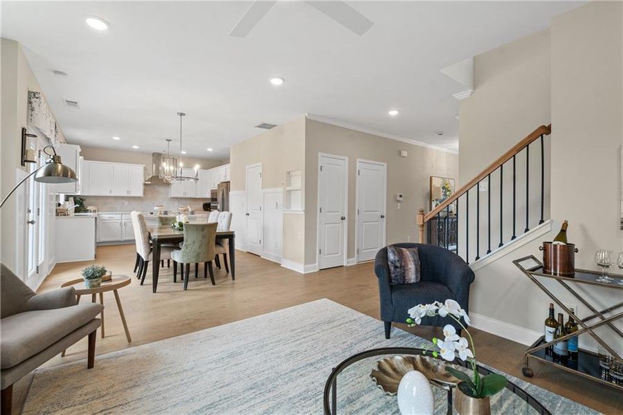 Furnished interior view inside a new home in Hickory Heights, Acworth (Image 11).