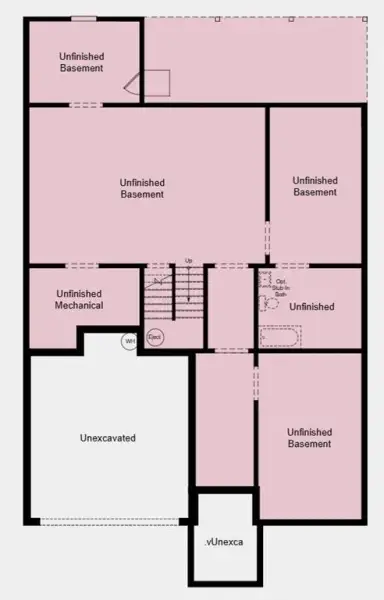 2D floor plan layout of this home in Oakmead, Buford, GA (Image 4).