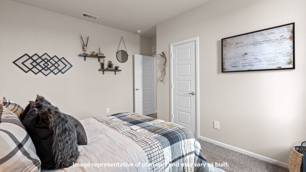 Furnished interior view inside a new home in Mustang Ridge, Andrews (Image 25).