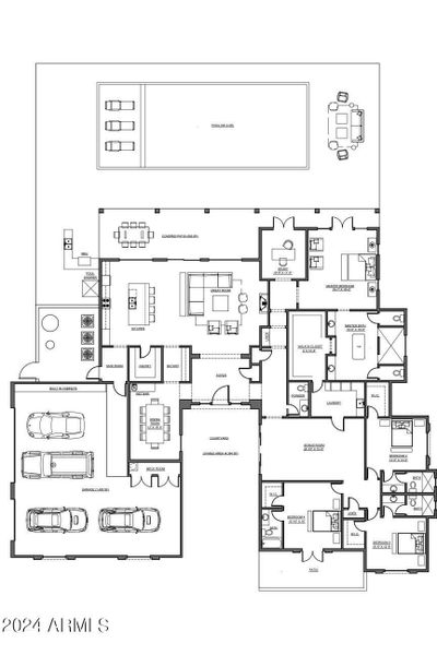 Lot 517 - Concept Floor Plan with Pool 0