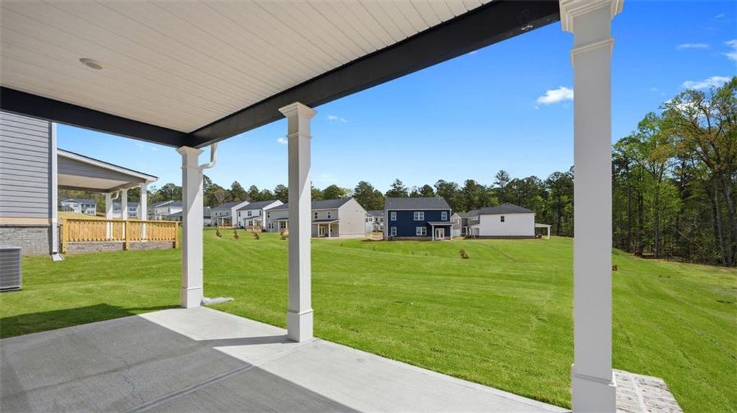Exterior details and patio area of a home in Twin Lakes, Hoschton (Image 4).