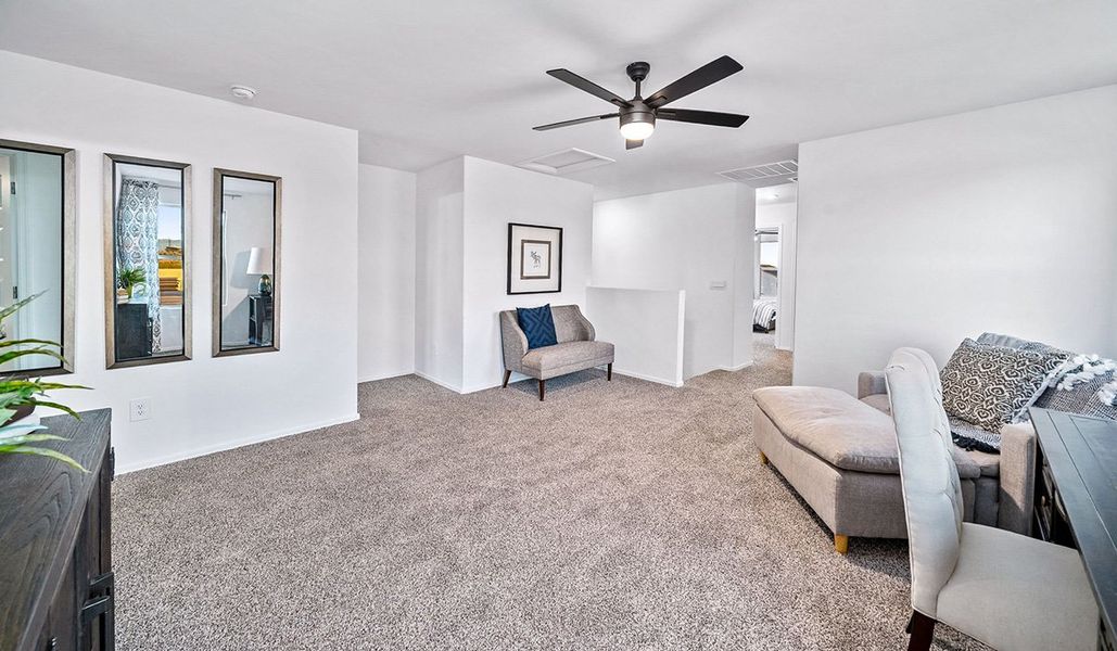 Furnished interior view inside a new home in Blackhawk, Tucson (Image 15). Furnished interior view inside a new home in Blackhawk, Tucson (Image 15).