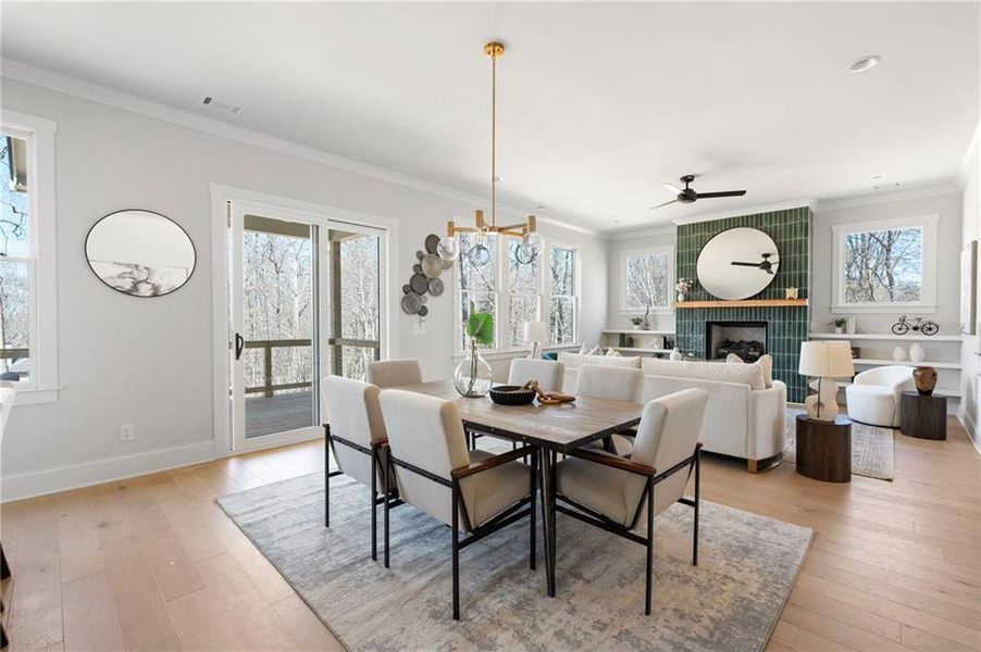 Furnished interior view inside a new home in , Cumming (Image 19).