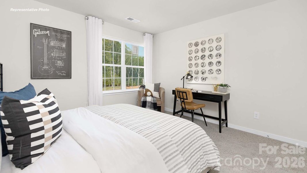 Furnished interior view inside a new home in Secrest Commons, Monroe (Image 11).