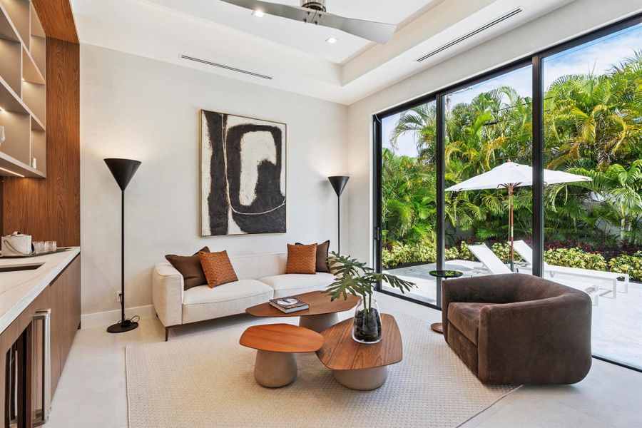 Furnished interior view inside a new home in , Boca Raton (Image 35). Furnished interior view inside a new home in , Boca Raton (Image 35).