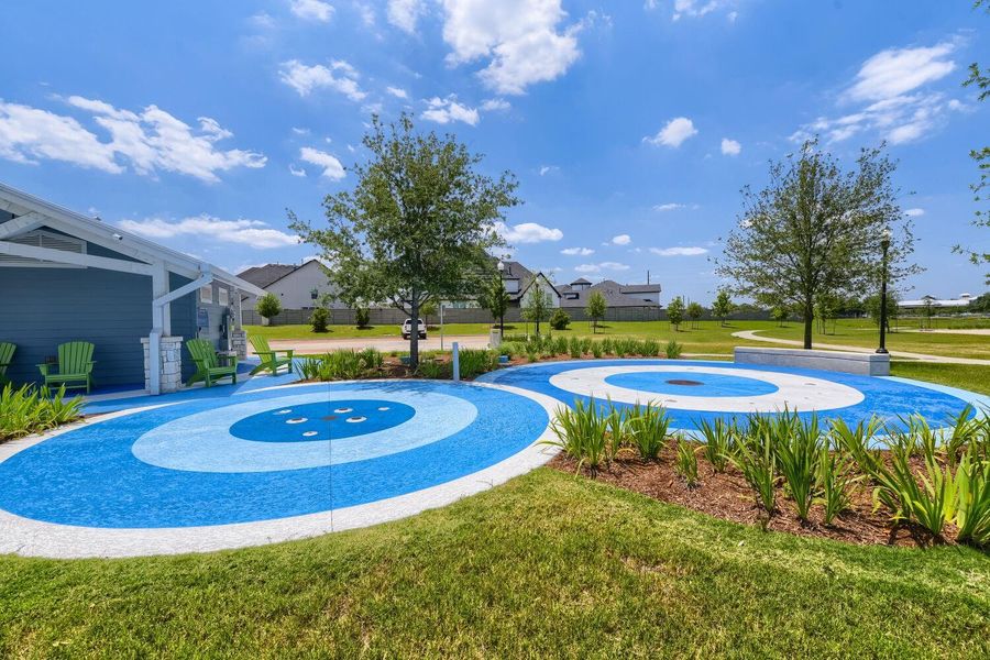 Cool off in style after sports with this refreshing water feature.