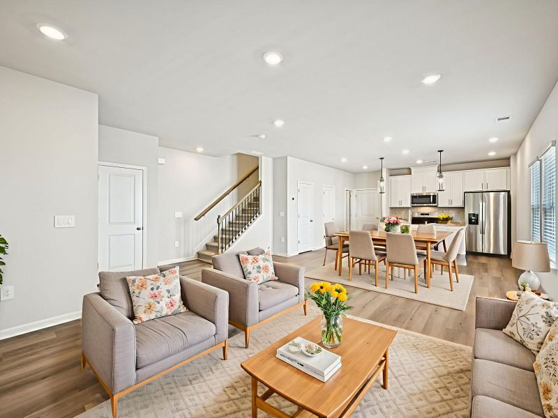 The Lancaster floorplan with the Elemental White interior package.