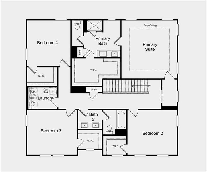 2D floor plan layout of this home in Falls Creek, Flowery Branch, GA (Image 5). 2D floor plan layout of this home in Falls Creek, Flowery Branch, GA (Image 5).