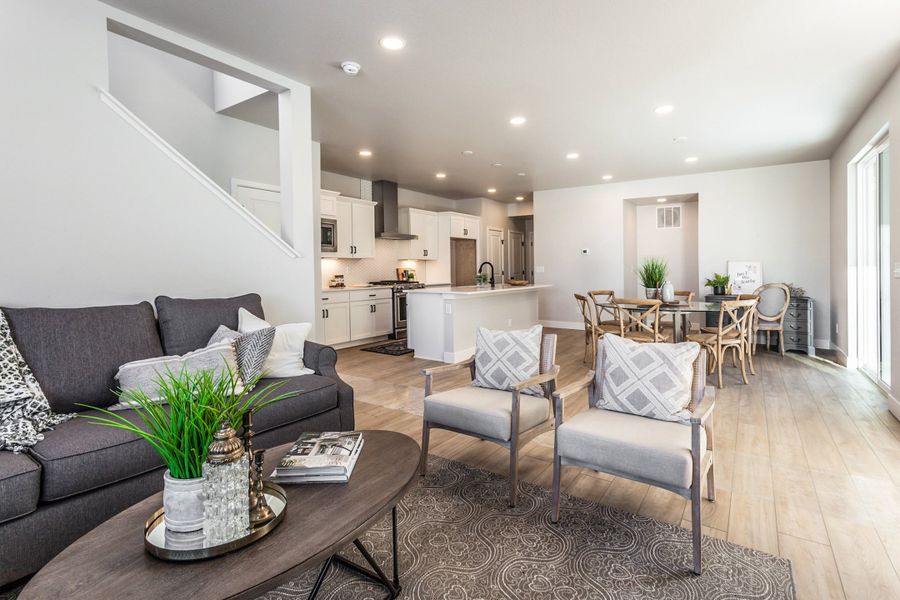Representative furnished interior of a home built from the Tesla by Hartford Homes in Trailside, Timnath (Image 38).