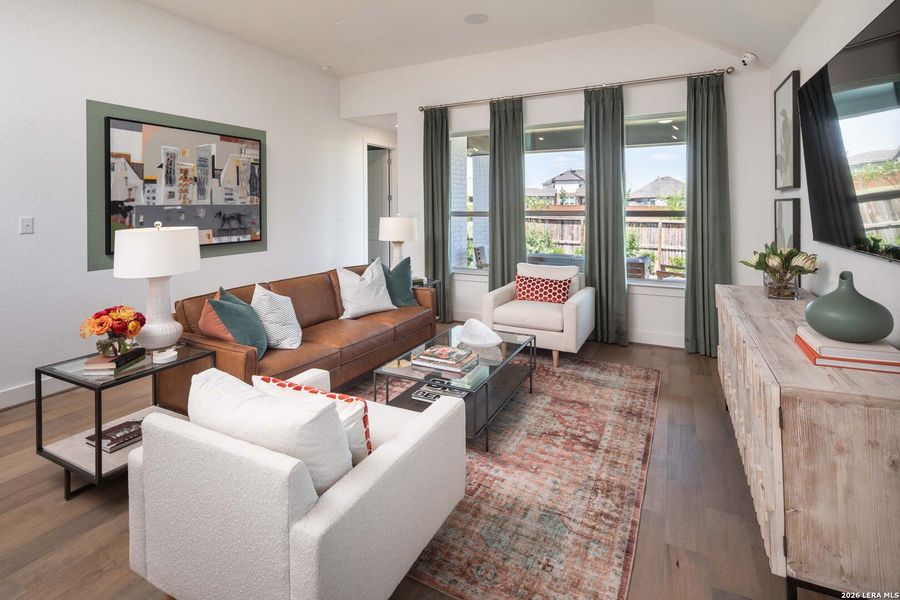Furnished interior view inside a new home in Davis Ranch, San Antonio (Image 6).