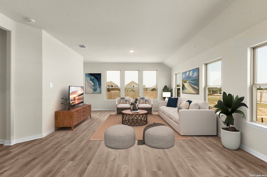 Furnished interior view inside a new home in Prairie Green, Converse (Image 10).