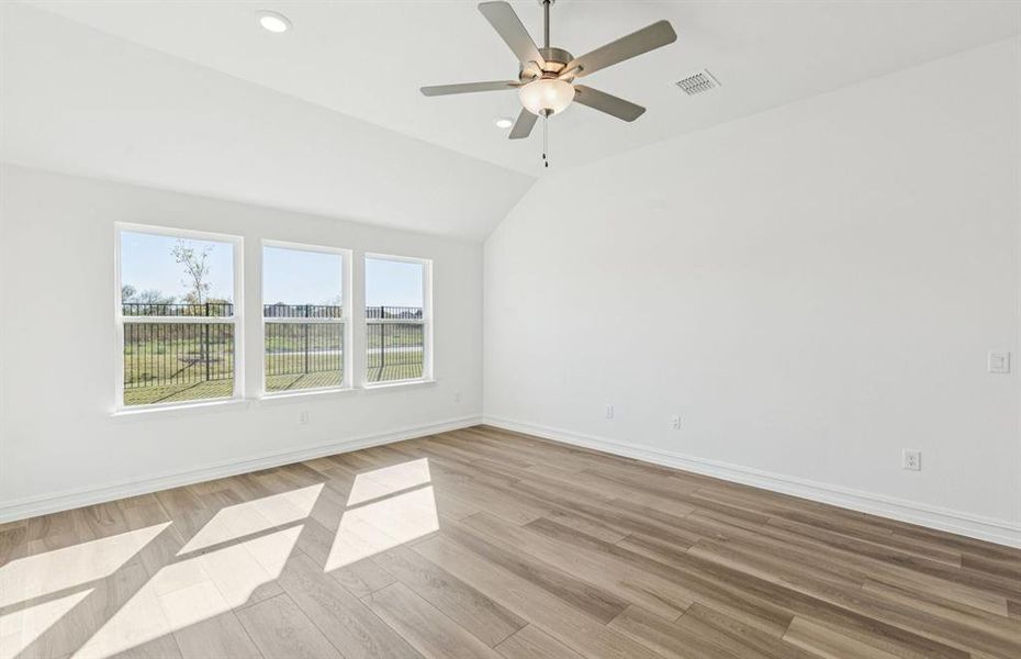 Spacious gathering room with large windows Spacious gathering room with large windows