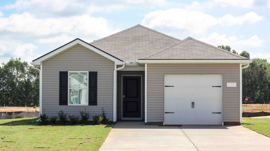 Front exterior of a new home in Parkside Point, Portland, TN, highlighting curb appeal (Image 2). Front exterior of a new home in Parkside Point, Portland, TN, highlighting curb appeal (Image 2).