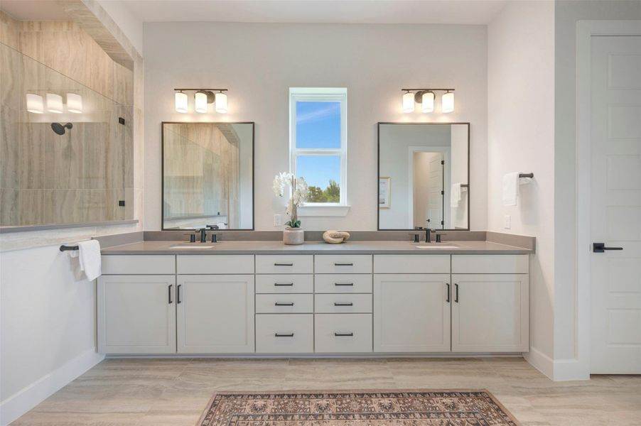 Owner's Bathroom Vanity (Staged)