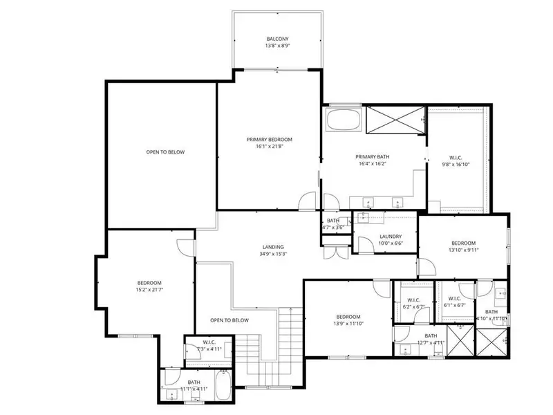 2D floor plan layout of this home in , Sandy Springs, GA (Image 6).