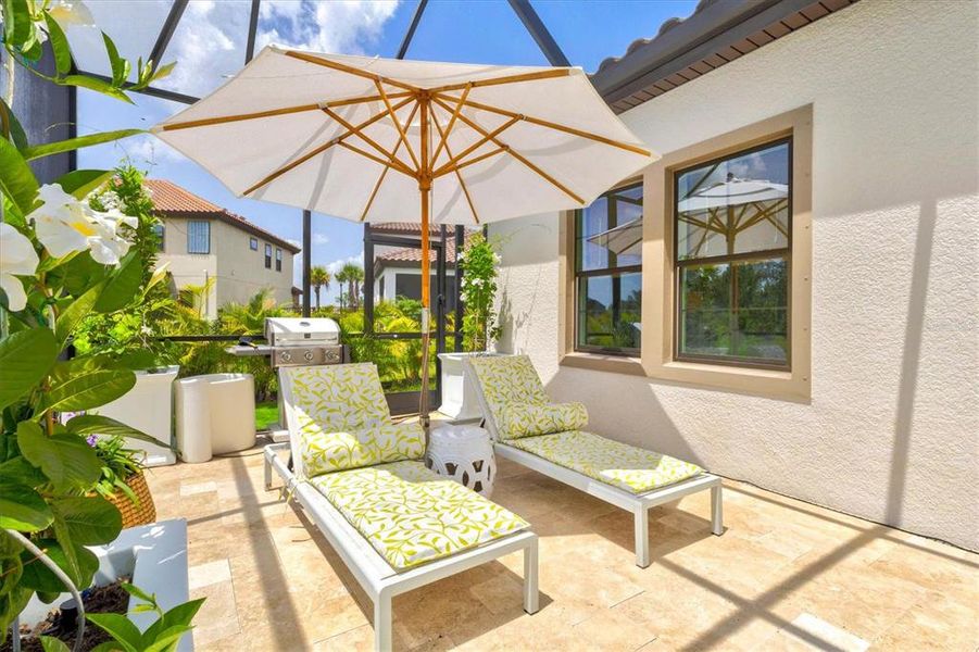 Exterior details and patio area of a home in Crosswind Ranch, Parrish (Image 45).