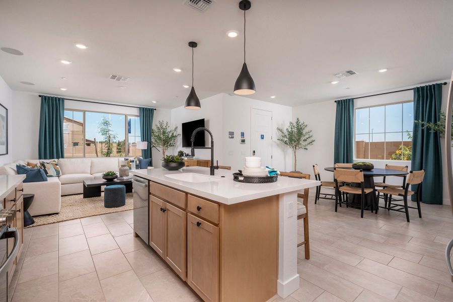 Representative furnished interior of a home built from the 3 by Risewell Homes in Bella Storia, Gilbert (Image 8).