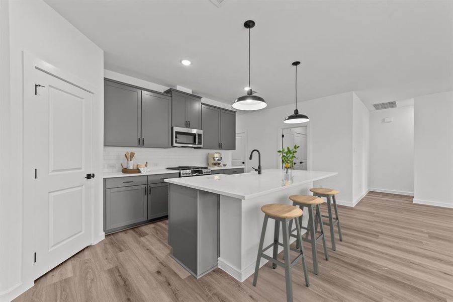 Furnished interior view inside a new home in Caldwell Lakes, Dallas (Image 9). Furnished interior view inside a new home in Caldwell Lakes, Dallas (Image 9).