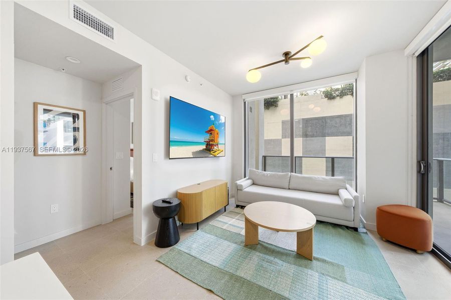 Furnished interior view inside a new home in , Miami (Image 13).