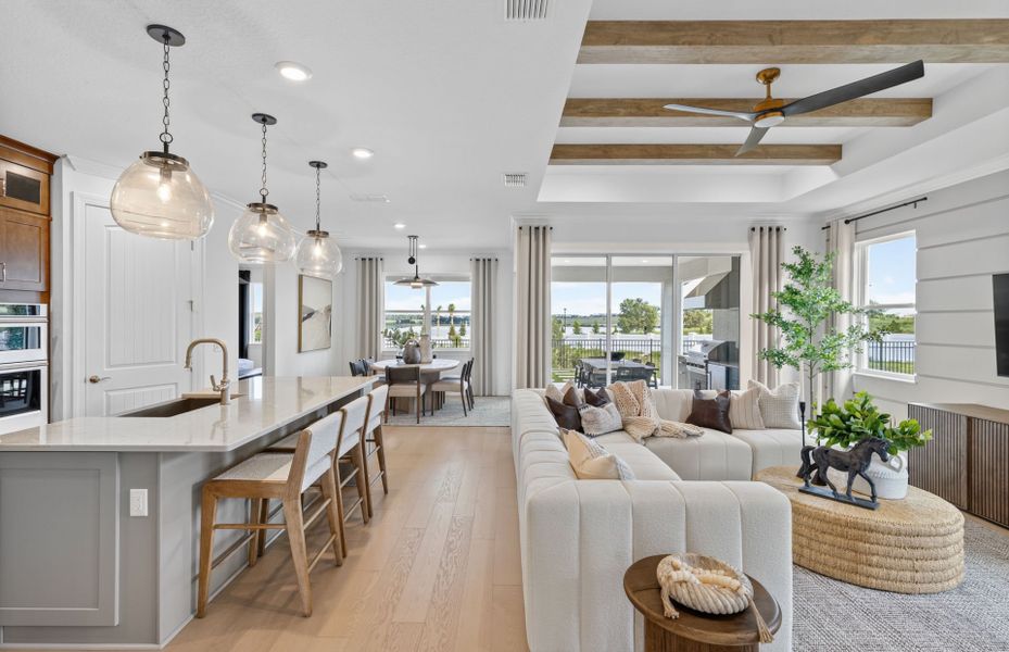 Furnished interior view inside a new home in Del Webb Oasis, Winter Garden (Image 4).
