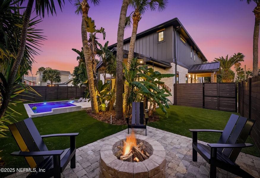 Exterior details and patio area of a home in , Neptune Beach (Image 35). Exterior details and patio area of a home in , Neptune Beach (Image 35).