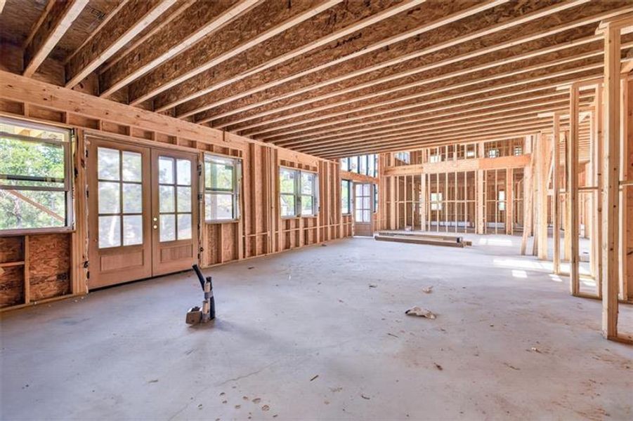 In-progress construction of a new home in , Monticello, GA (Image 36).