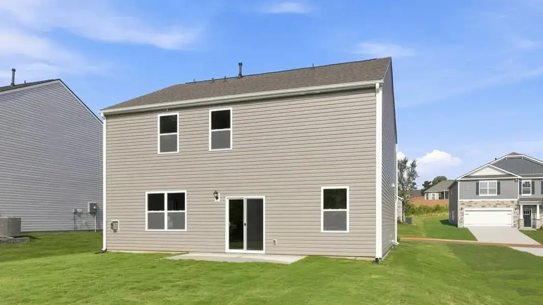 Exterior details and patio area of a home in Rocky River Ridge, Anderson (Image 4).
