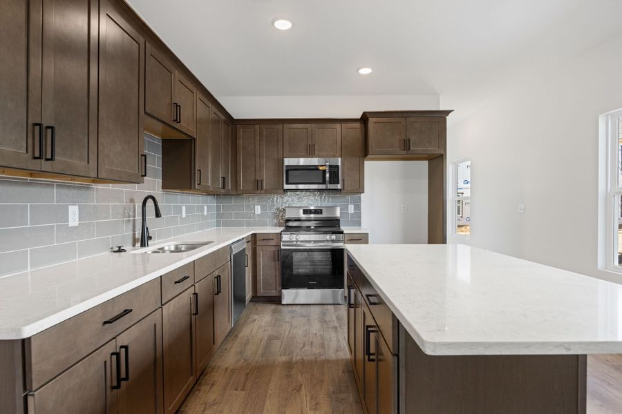 Representative furnished interior of a home built from the Gayle Townhome by Parkside Builders in The Parks of Mill Town, Chattanooga (Image 16).
