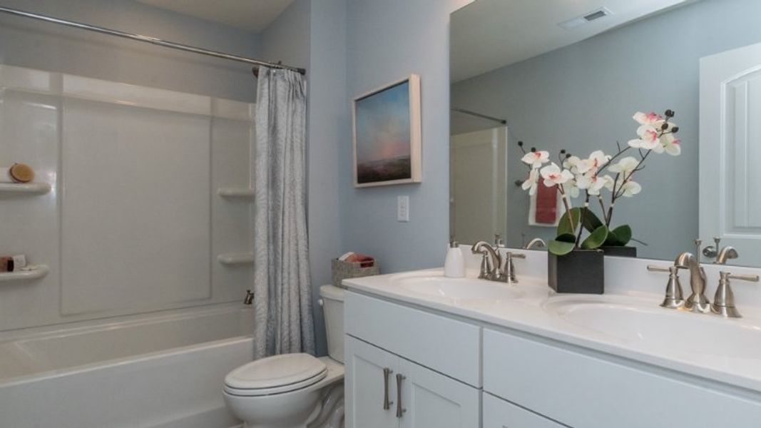 Representative furnished interior of a home built from the Devon by DRB Homes in McBride, Indian Trail (Image 18).