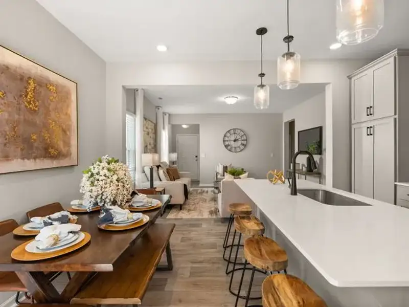 Representative furnished interior of a home built from the Canterbury by True Homes in The Retreat at Reedy Fork Ranch, Greensboro (Image 11).