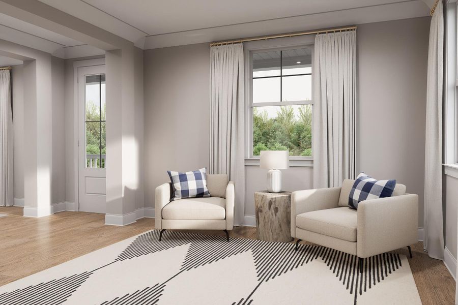 Furnished interior view inside a new home in Rivers Reach, Yemassee (Image 9).