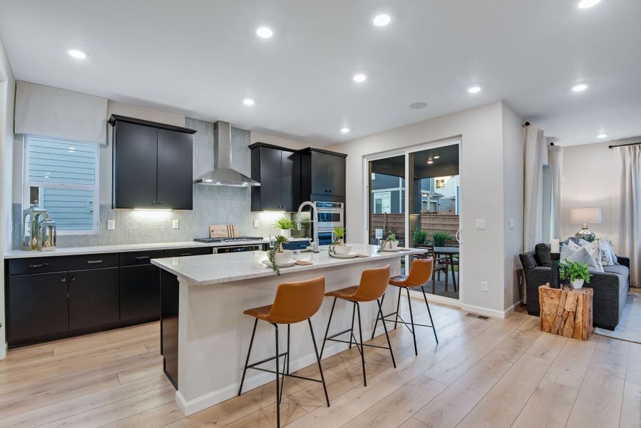 Furnished interior view inside a new home in Reunion, Commerce City (Image 8).