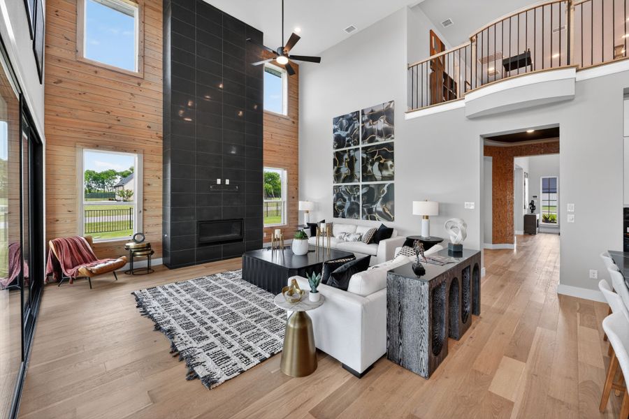 Furnished interior view inside a new home in Highland Crossing, Celina (Image 7).