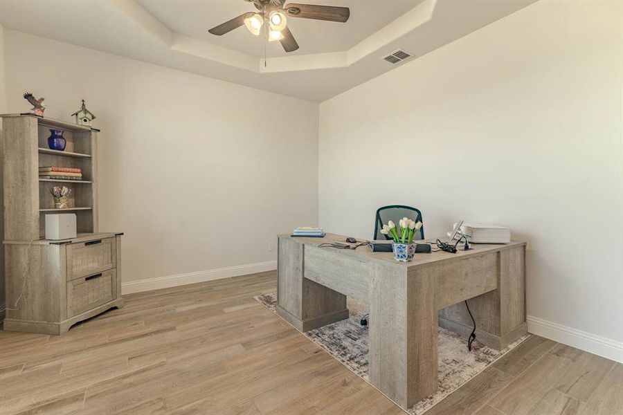 Furnished interior view inside a new home in Coyote Crossing, Godley (Image 26).
