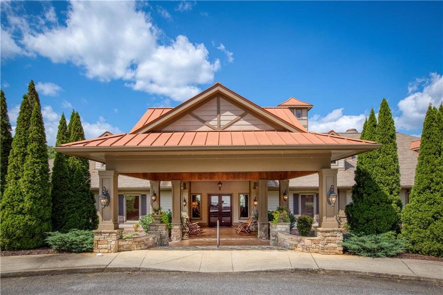 Front exterior of a new home in , Dahlonega, GA, highlighting curb appeal (Image 7).