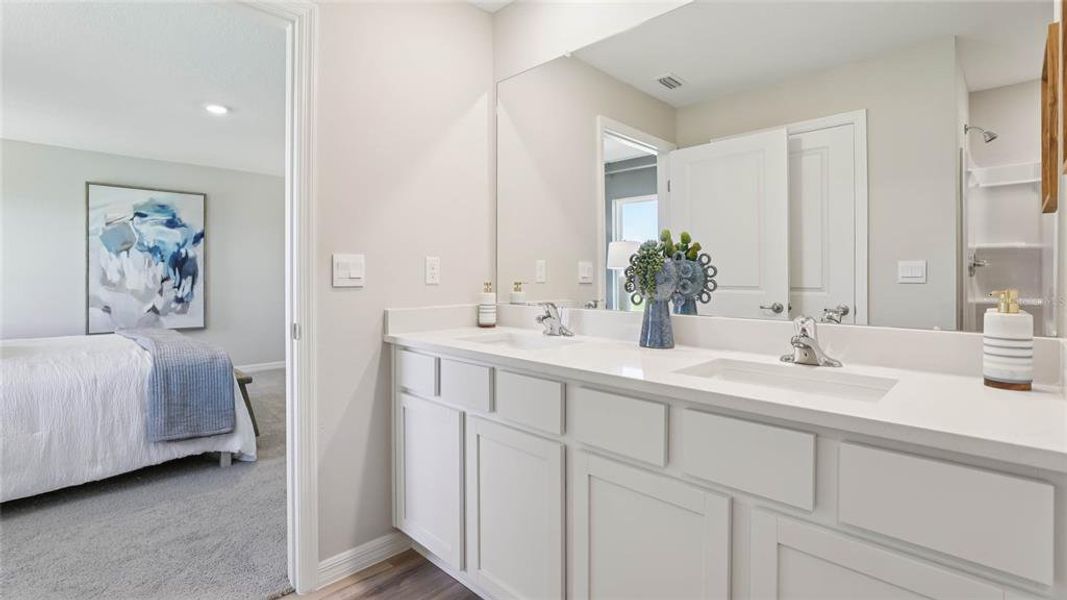 Furnished interior view inside a new home in McGinley Landing, Ocala (Image 27). Furnished interior view inside a new home in McGinley Landing, Ocala (Image 27).