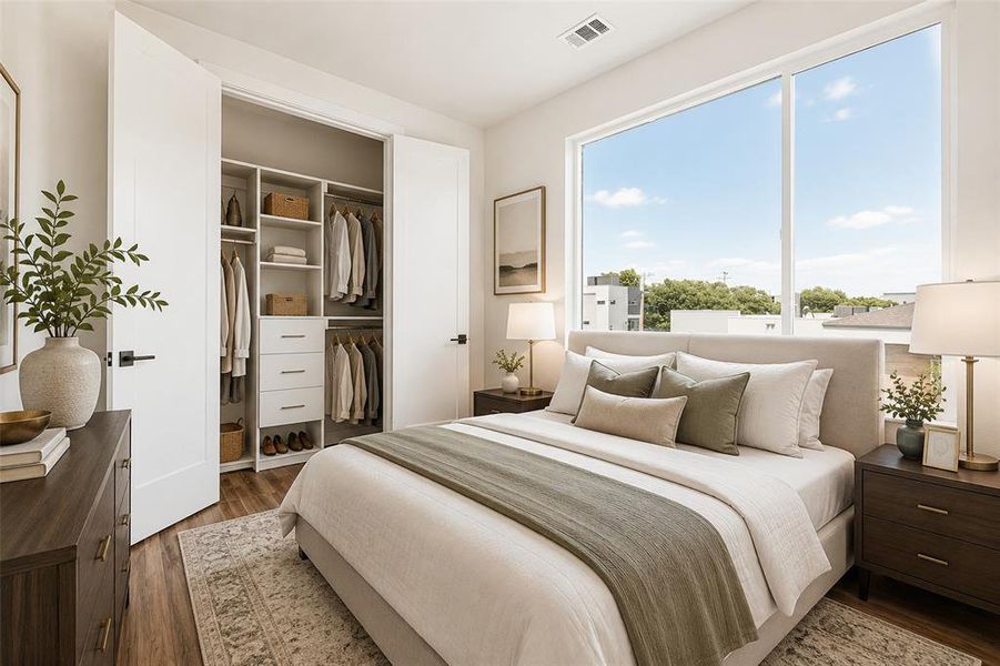 Furnished interior view inside a new home in , Dallas (Image 15). Furnished interior view inside a new home in , Dallas (Image 15).