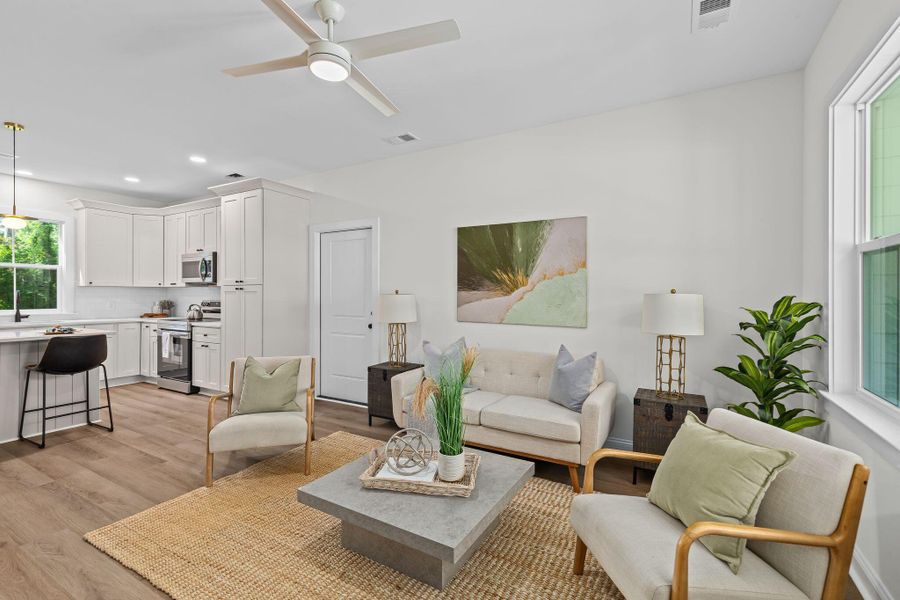 Furnished interior view inside a new home in , Summerville (Image 16).