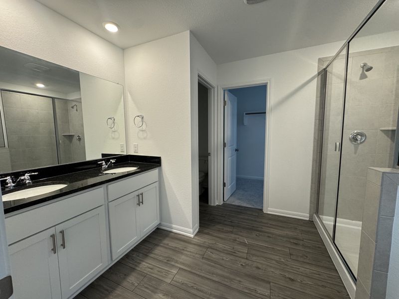 Furnished interior view inside a new home in Longview 40s - Alley, Del Valle (Image 4).