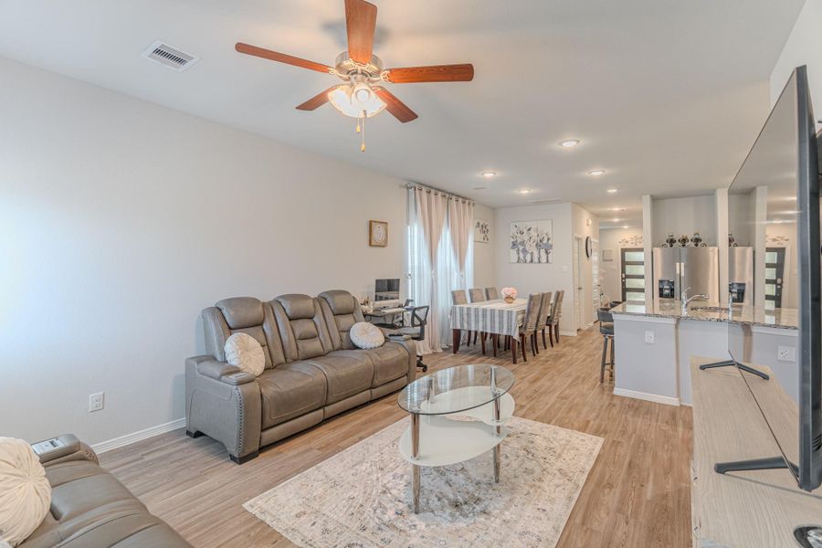 Furnished interior view inside a new home in Lonestar Collection at Aurora, Katy (Image 35). Furnished interior view inside a new home in Lonestar Collection at Aurora, Katy (Image 35).