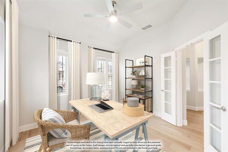 Furnished interior view inside a new home in Hayes Crossing, Midlothian (Image 6).