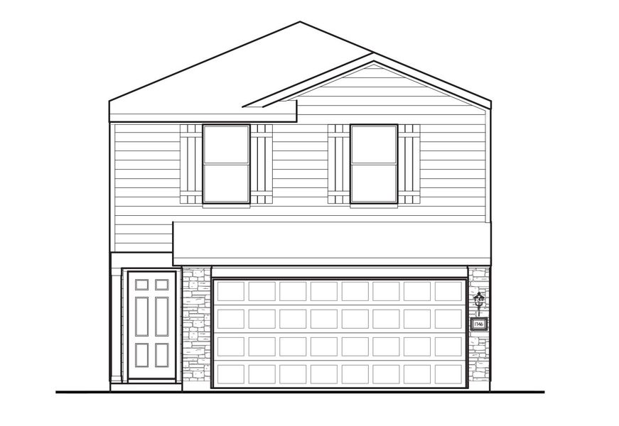 Colt Elevation B - Alt Roof Elevation