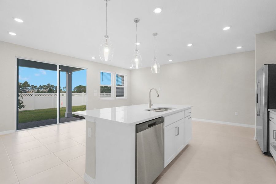 Furnished interior view inside a new home in Cherry Elm at SilverLeaf, St. Augustine (Image 8).